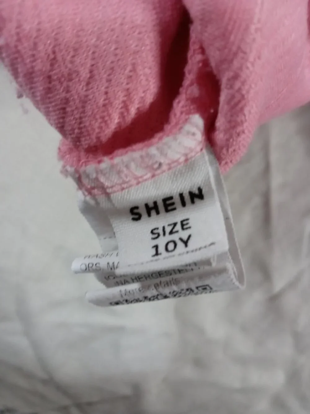 2 Shein Girl Pink Cute Design Long Sleeve Shirt Kids Clothes Bundle in Good Cond